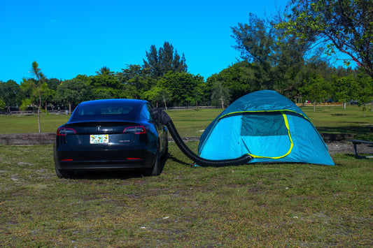 Ultimate Tesla Camping: The Tesla Tent & Camp Duct - Zapped Co