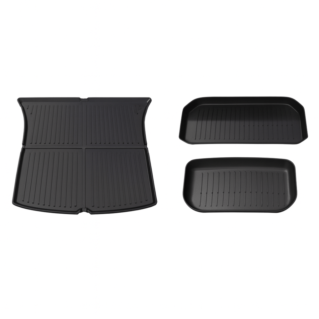 3 - in - 1 Tesla Trunk Mat Set – All - Weather Cargo Liners for Model Y/Juniper - Zapped Co