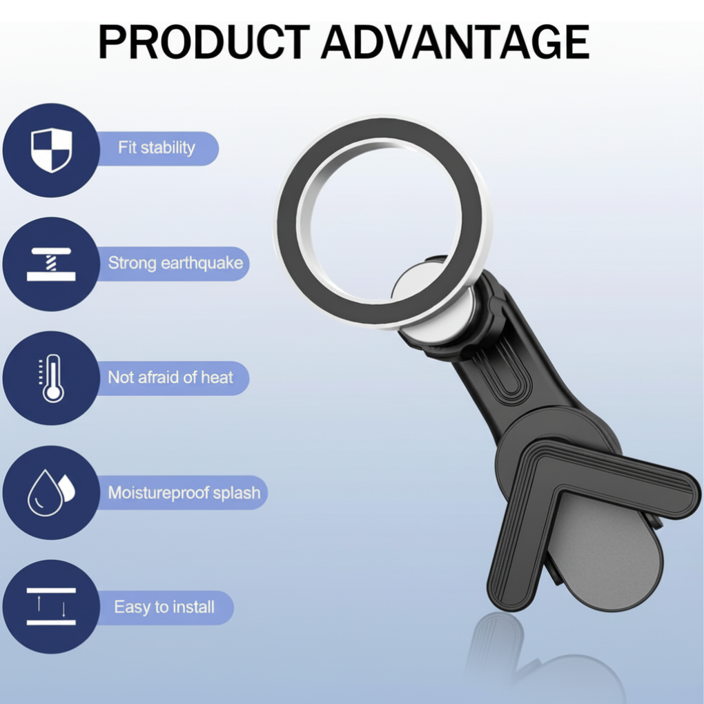 Magnetic Phone Mount – for Tesla Model 3/Y/X/S (2017-2026)