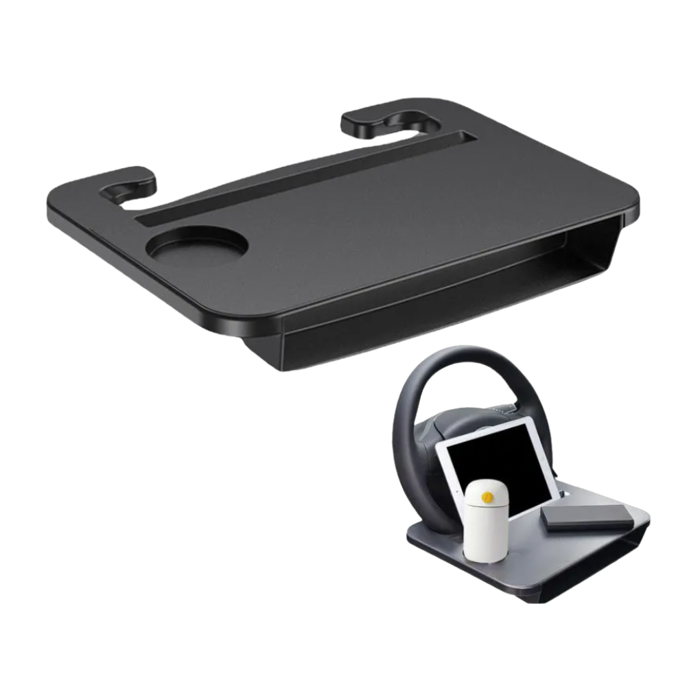 Tesla Travel Tray β Steering Wheel Desk for Work, Dining & Travel