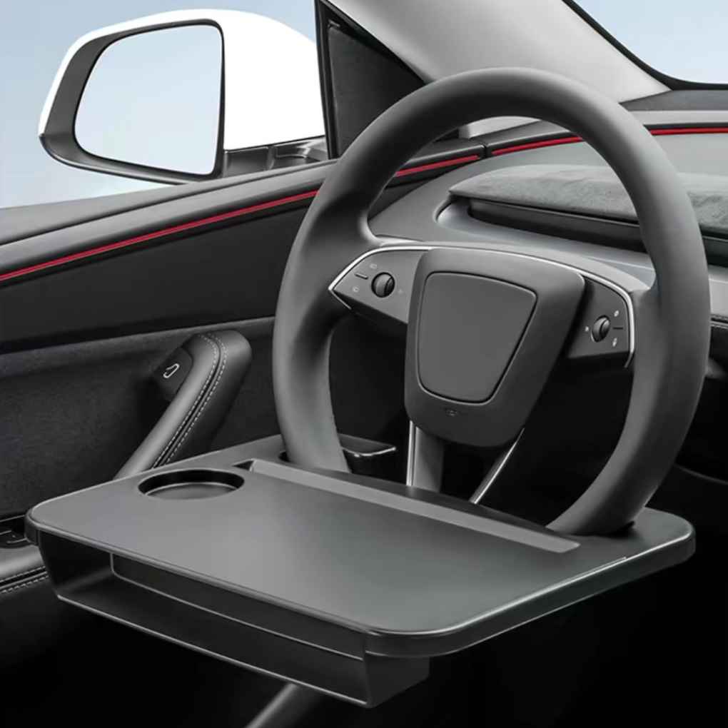 Tesla Travel Tray β Steering Wheel Desk for Work, Dining & Travel