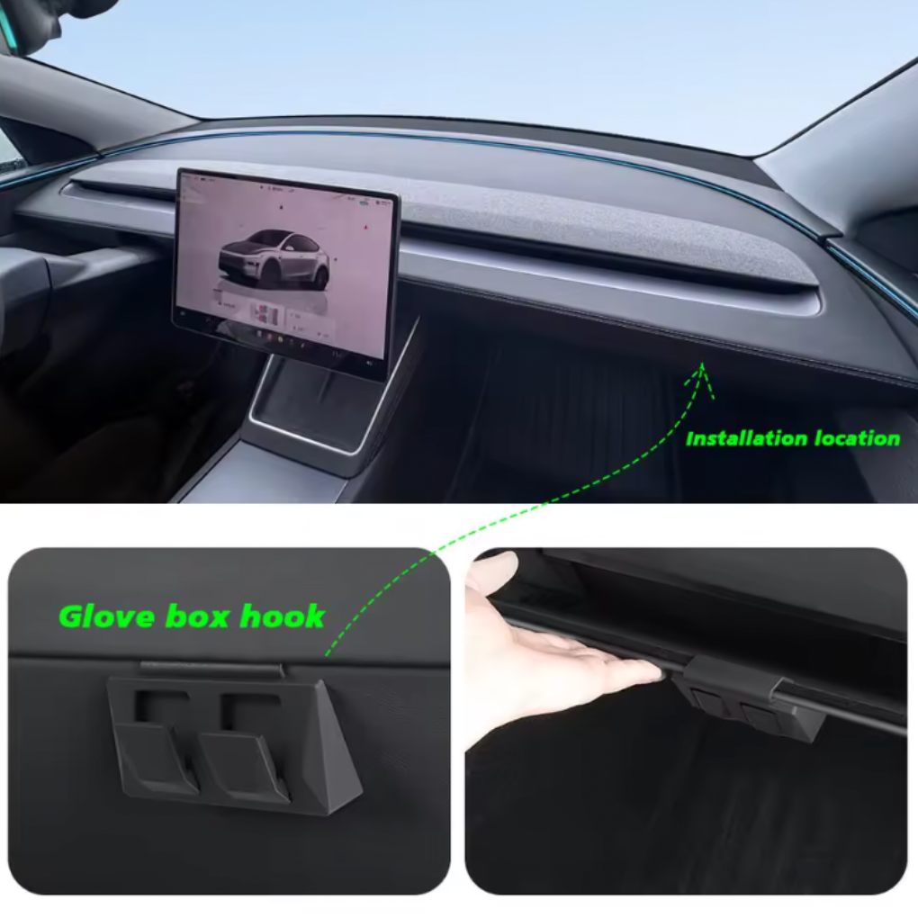 Stealth Glovebox Hook – for Tesla Model Y (2025-2026)