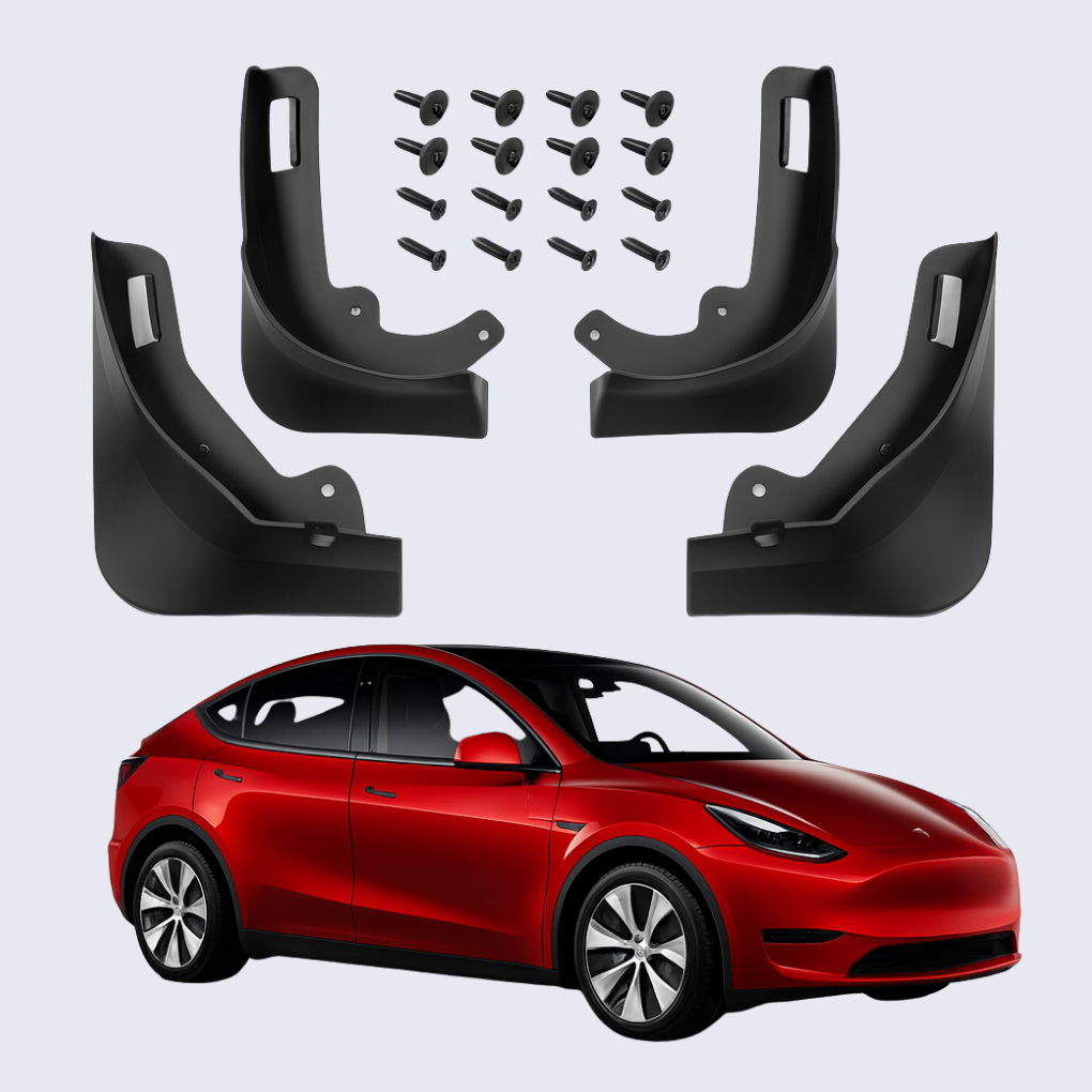 Tesla Mud Flaps – Custom Fit Splash Guards for Model 3, Y, S & X