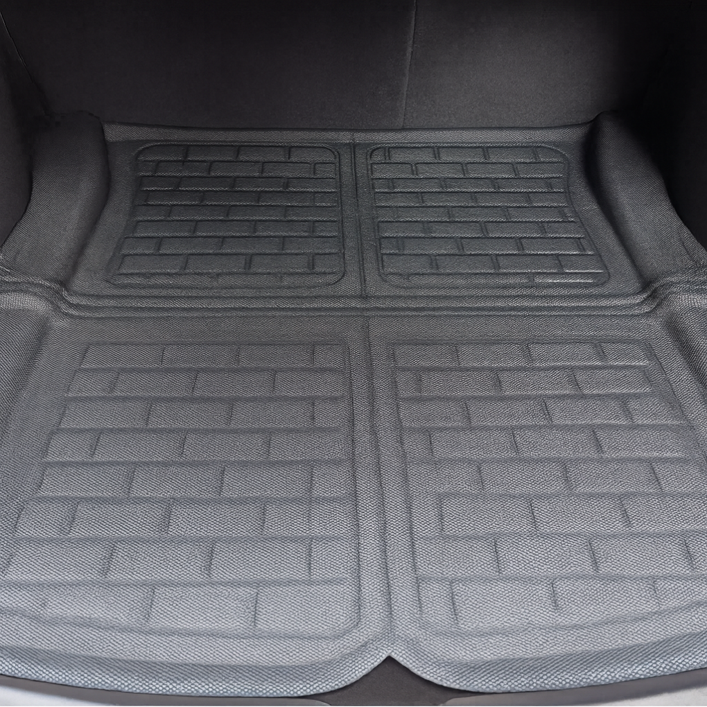 3-in-1 Tesla Trunk Mat Set – All-Weather Cargo Liners for Model 3/Highland