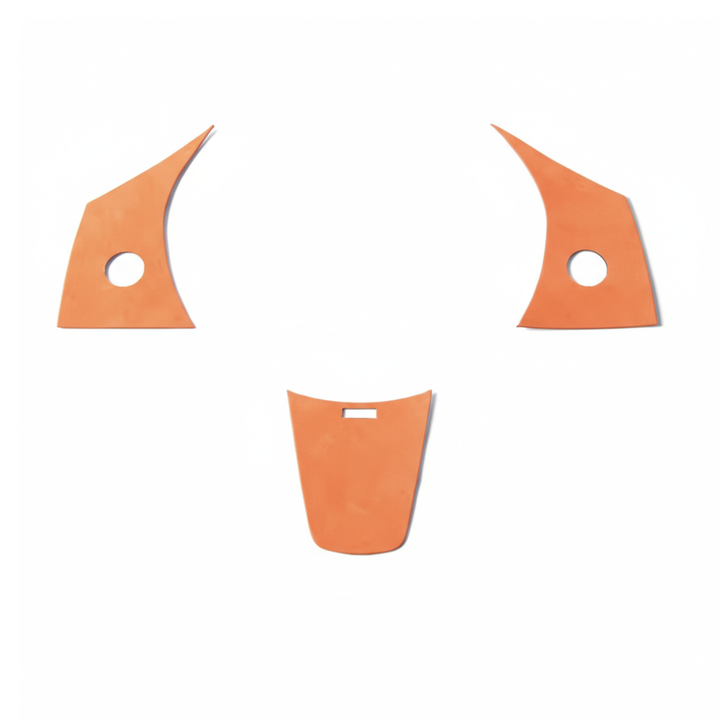 Alcantara Steering Wheel Patch Covers – For Tesla Model 3/Y (2019–2023)