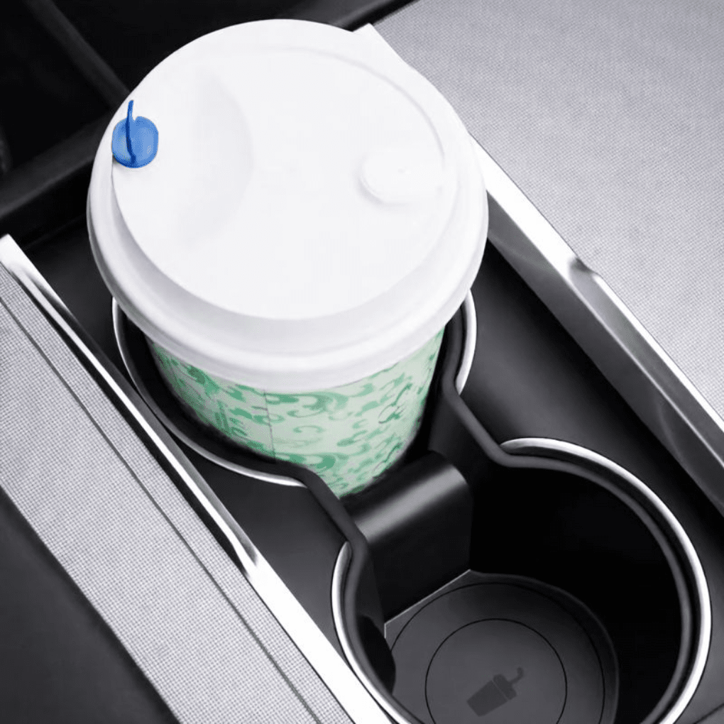 Anti - Shake Cup Holder Insert – for Tesla Model Y (2025 - 2026) - Zapped Co