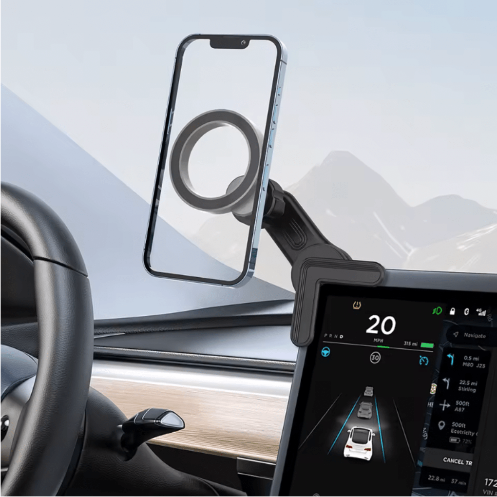 Magnetic Phone Mount – for Tesla Model 3/Y/X/S (2017 - 2026) - Zapped Co