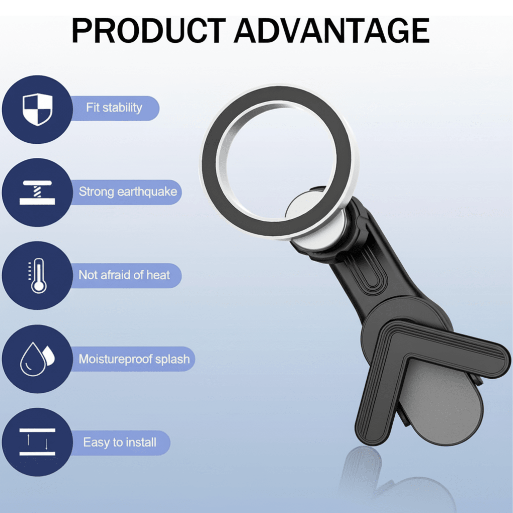 Magnetic Phone Mount – for Tesla Model 3/Y/X/S (2017 - 2026) - Zapped Co