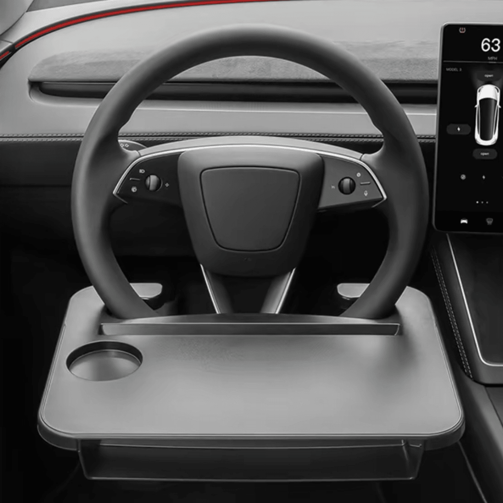 Tesla Travel Tray – Steering Wheel Desk for Work, Dining & Travel - Zapped Co