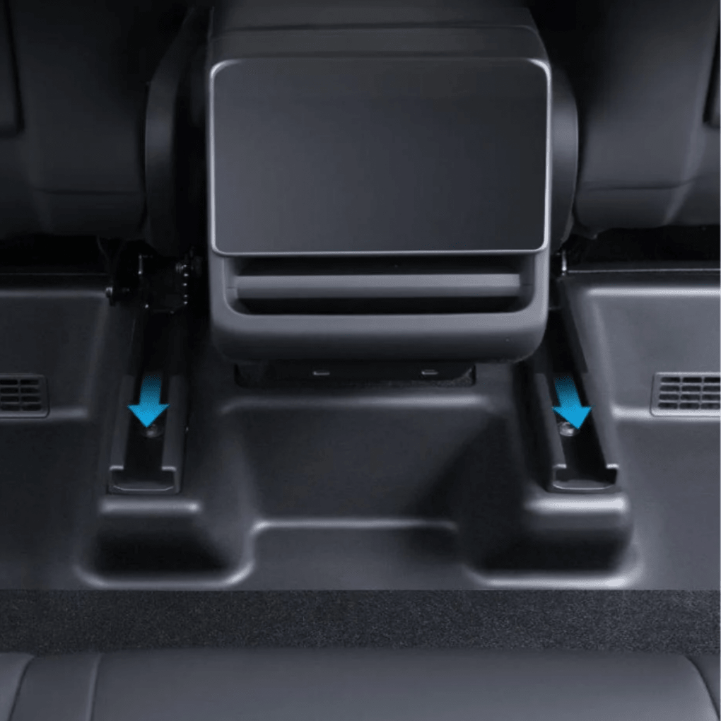 Rear Seat Rail Kick Guards – for Tesla Model Y (2025 - 2026) - Zapped Co