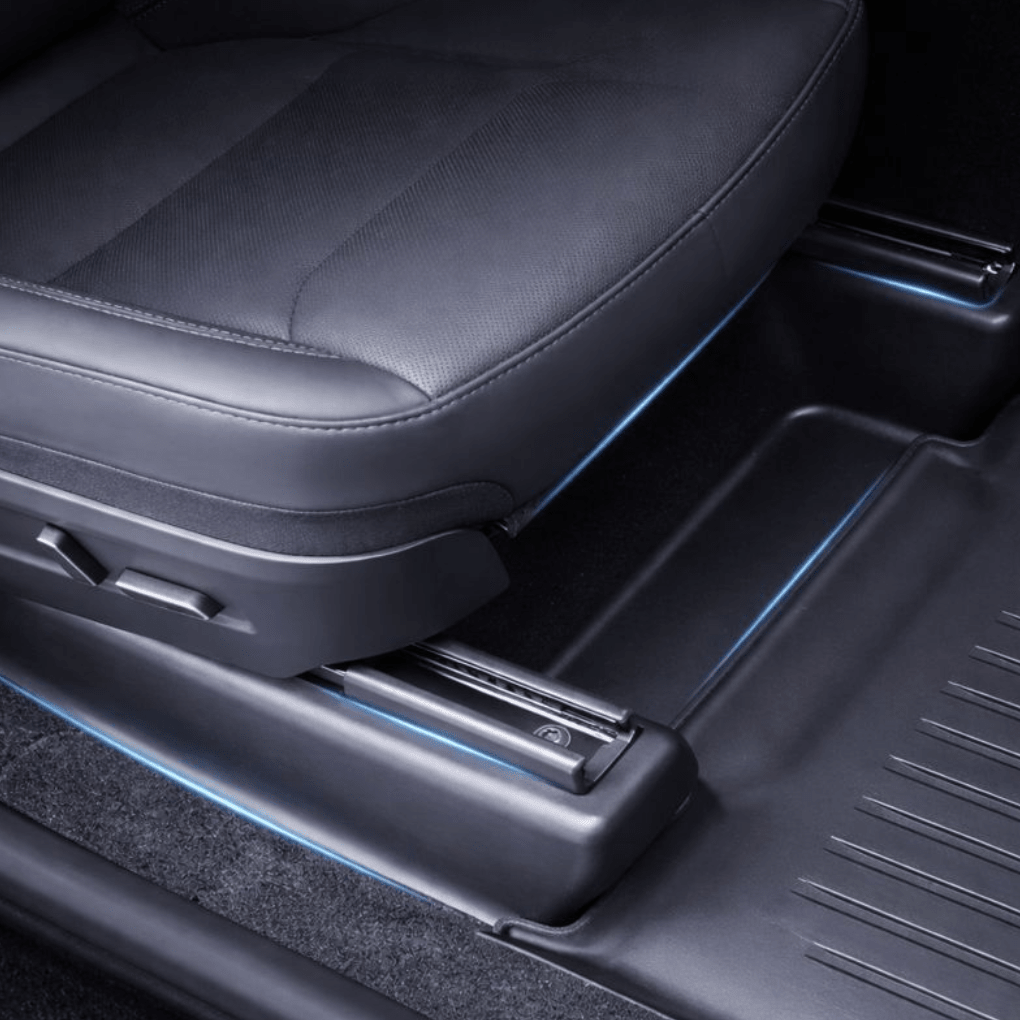 Rear Seat Rail Kick Guards – for Tesla Model Y (2025 - 2026) - Zapped Co