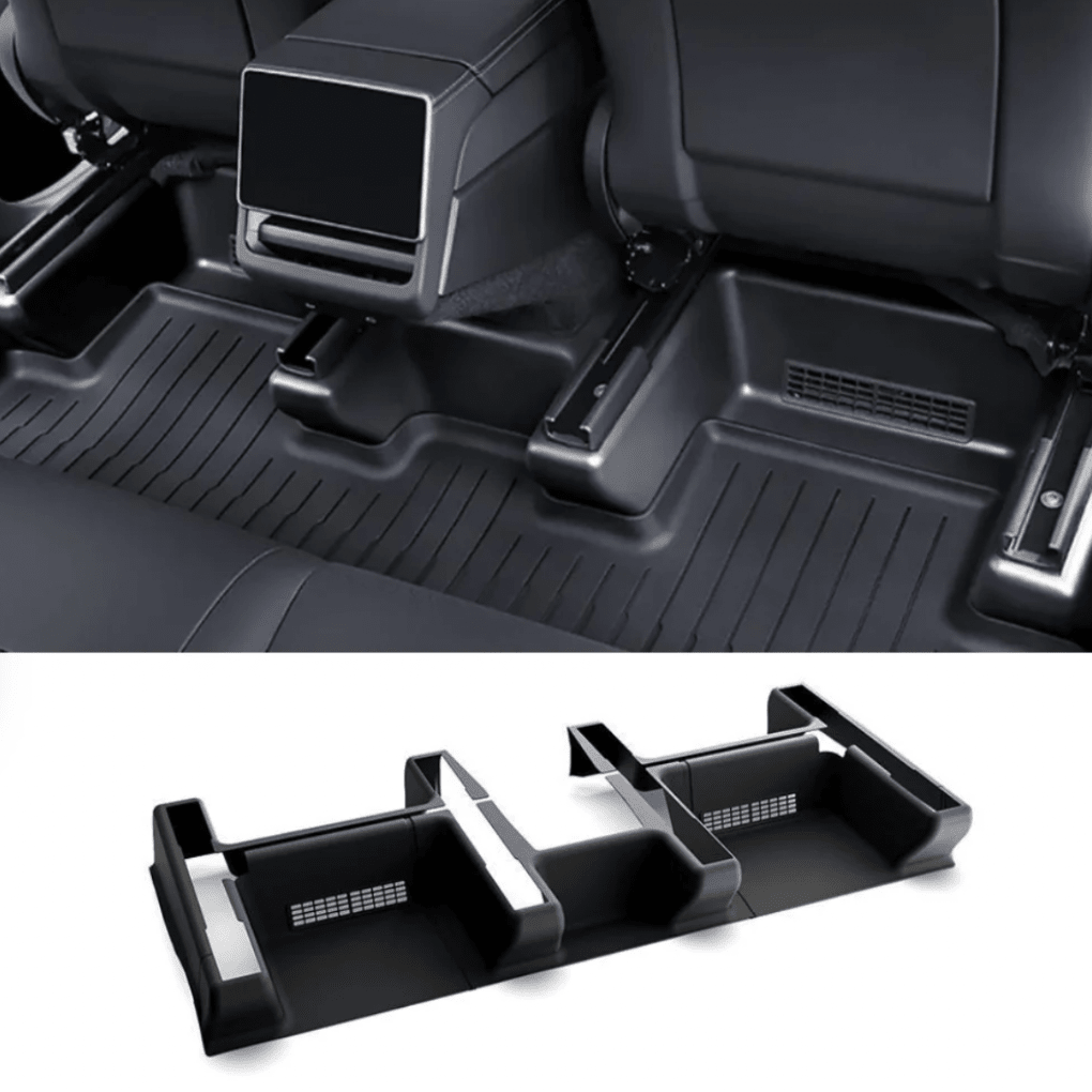 Rear Seat Rail Kick Guards – for Tesla Model Y (2025 - 2026) - Zapped Co