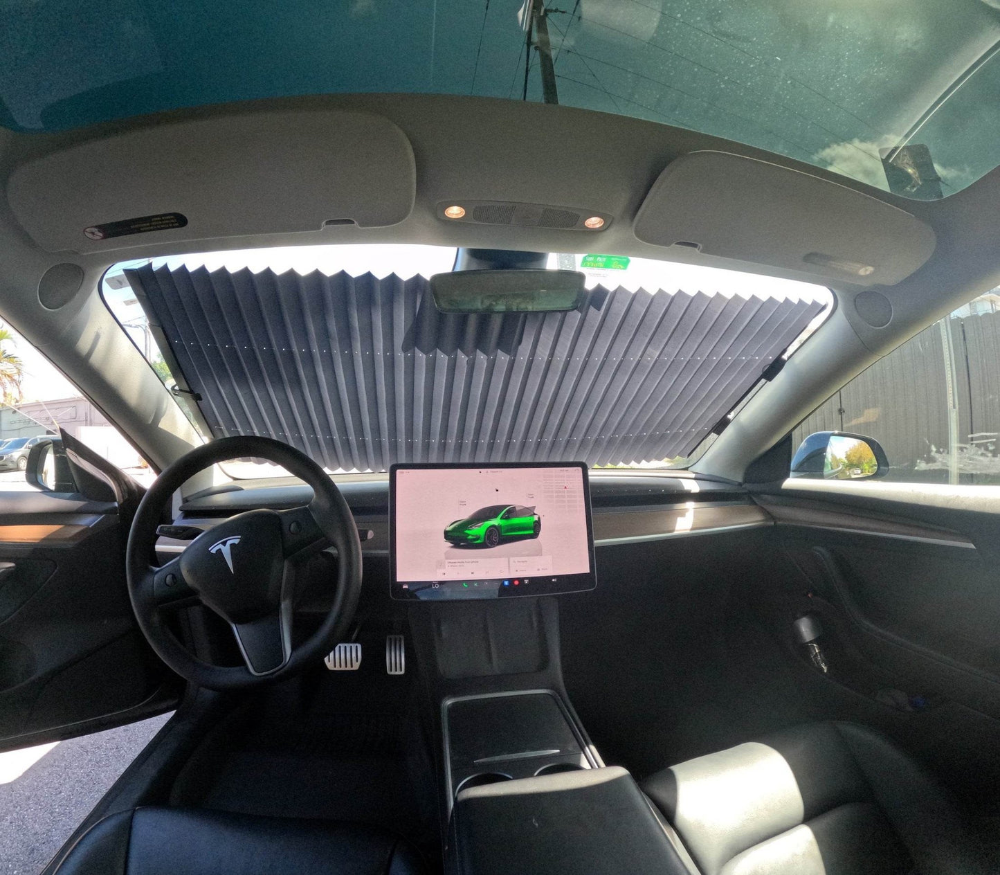 Solar Shield – Premium Windshield Sunshade for Tesla (Custom Fit) - Zapped Co