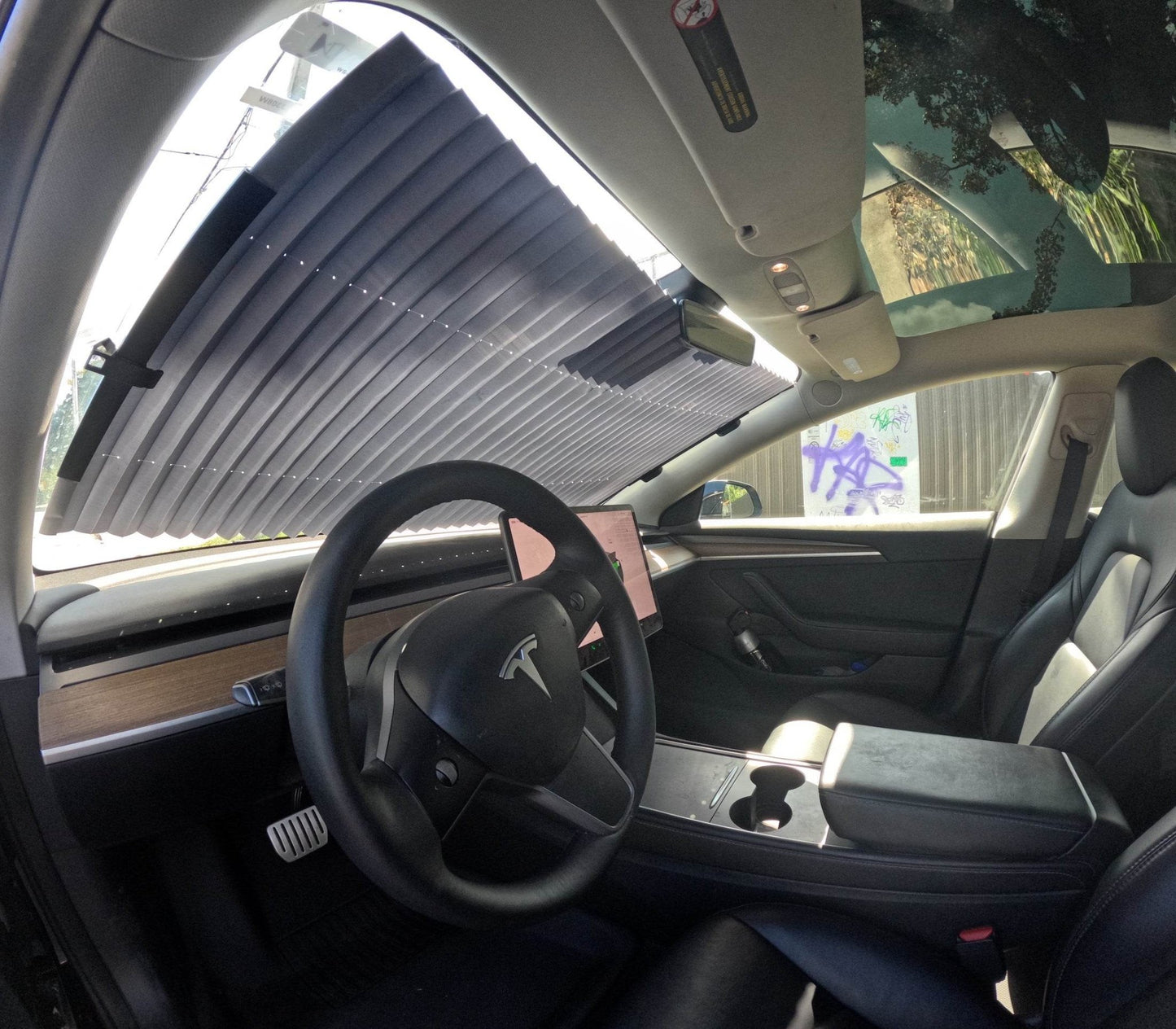 Solar Shield – Premium Windshield Sunshade for Tesla (Custom Fit) - Zapped Co