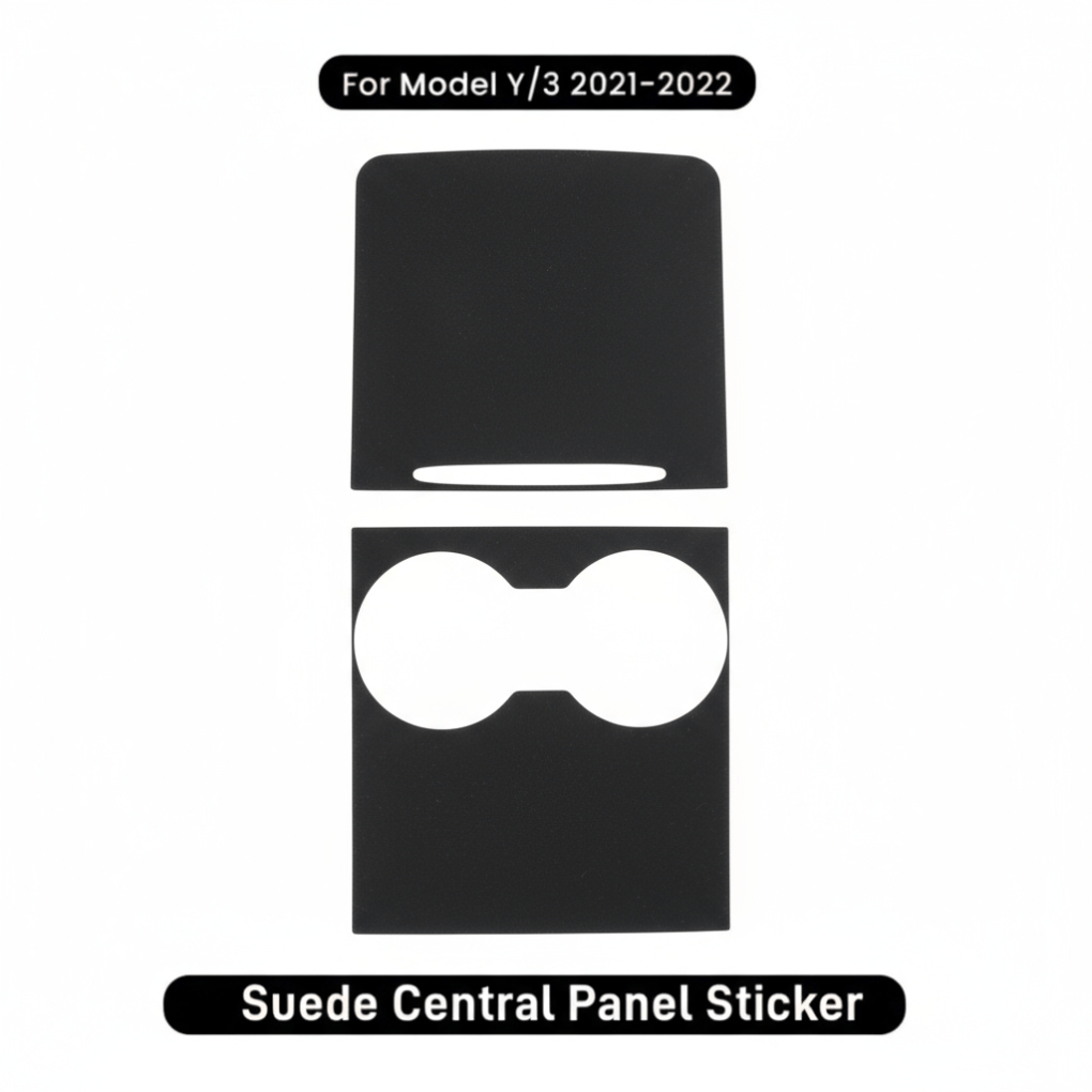 Suede Center Console Cover - For Tesla Model 3/Y - Zapped Co