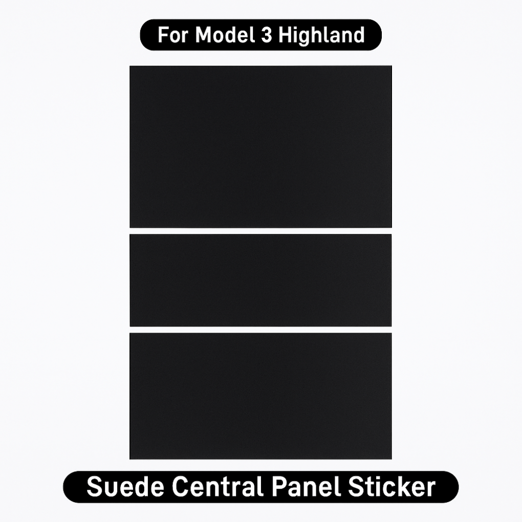 Suede Center Console Cover - For Tesla Model 3/Y - Zapped Co