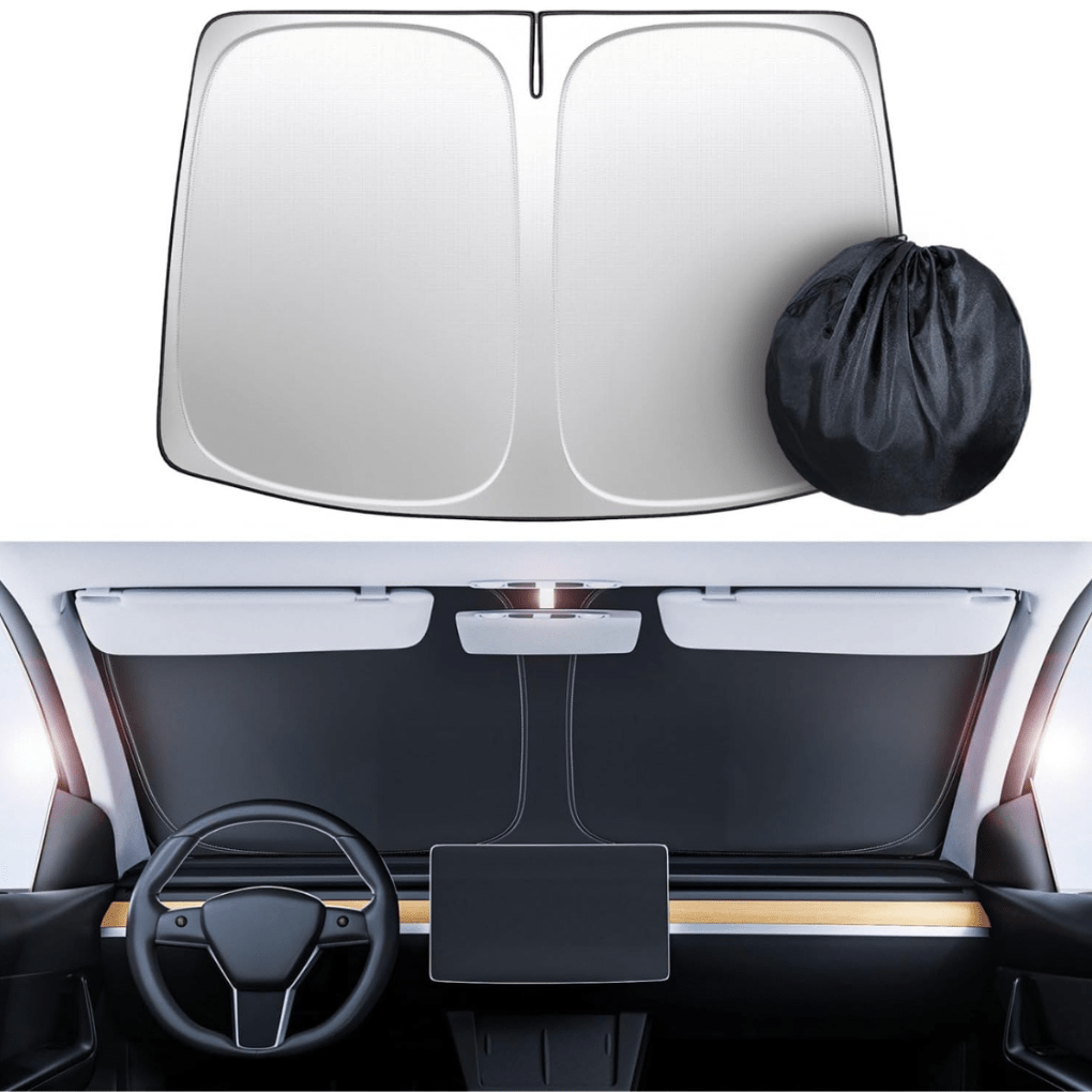 SunGuard – Premium Windshield Sunshade - for Tesla Model 3/Y (2017 - 2026) - Zapped Co