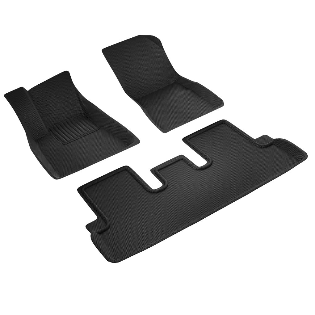 Tesla All - Weather Floor Mats – Custom Fit Interior Protection for Model 3/Y - Zapped Co