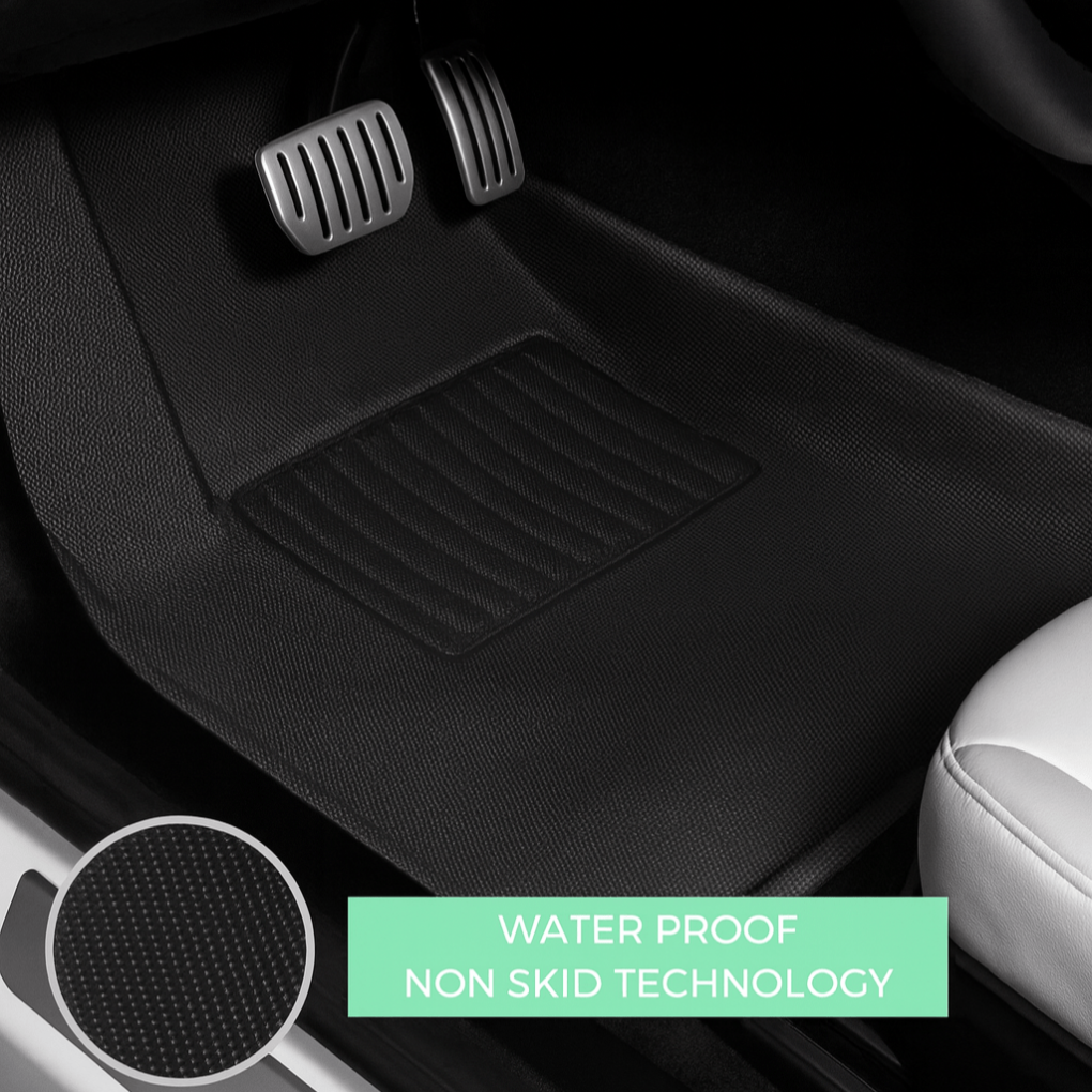 Tesla All - Weather Floor Mats – Custom Fit Interior Protection for Model 3/Y/S/X - Zapped Co