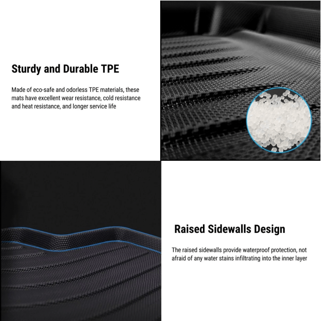 Tesla All - Weather Floor Mats – Custom Fit Interior Protection for Model X (2021 - 2024) - Zapped Co