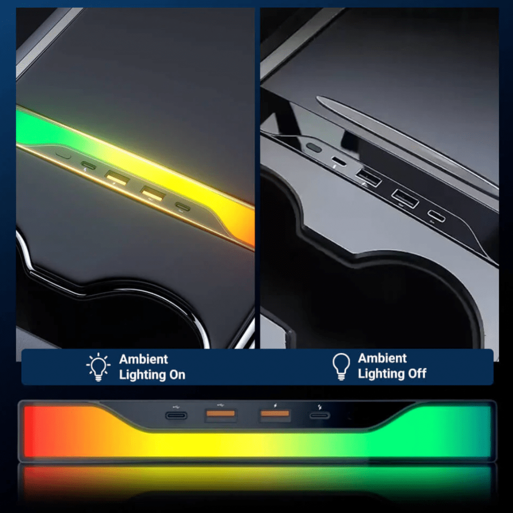 Tesla Ambient Light Power Dock – for Tesla Model 3/Y (2017 - 2023) - Zapped Co
