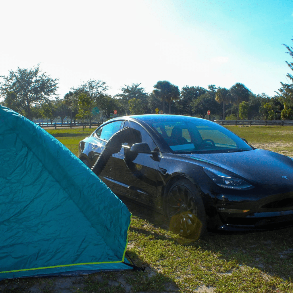 Tesla Camp Duct – Climate Control Camping Attachment for Model 3 & Y - Zapped Co