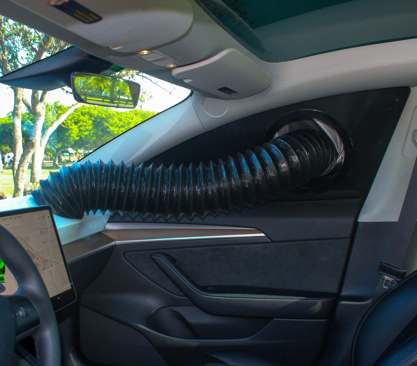 Tesla Camp Duct – Climate Control Camping Attachment for Model 3 & Y - Zapped Co