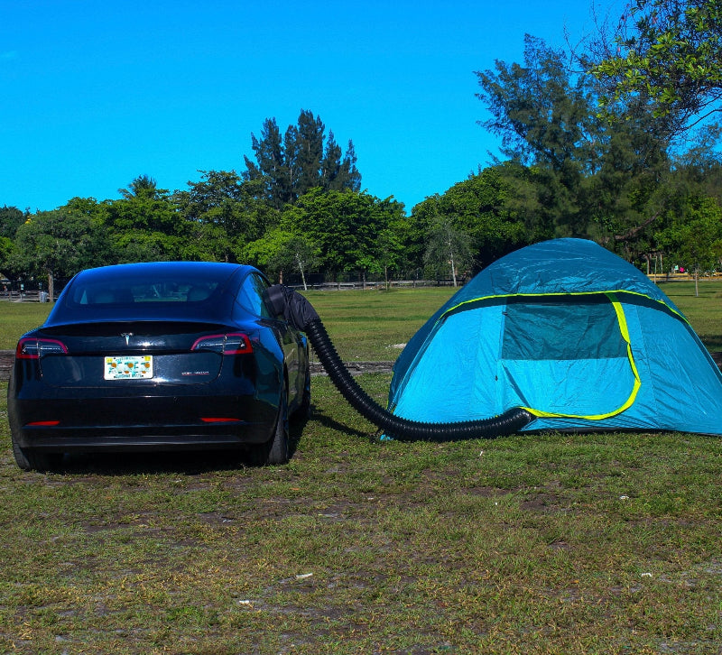 Tesla Camp Duct – Climate Control Camping Attachment for Model 3 & Y - Zapped Co