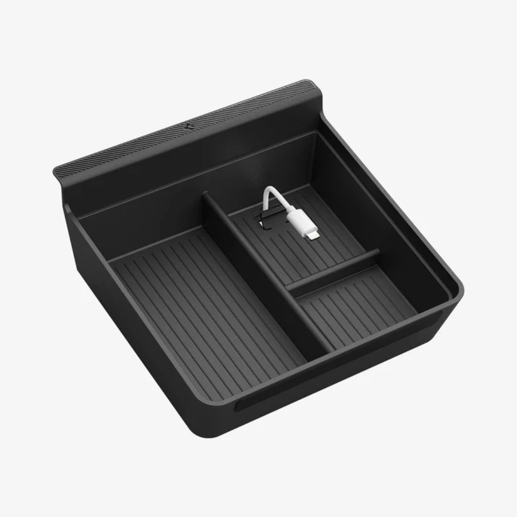 Tesla Console Organizer - Storage Compartment for Tesla Model 3/Y/S/X/Cybertruck - Zapped Co
