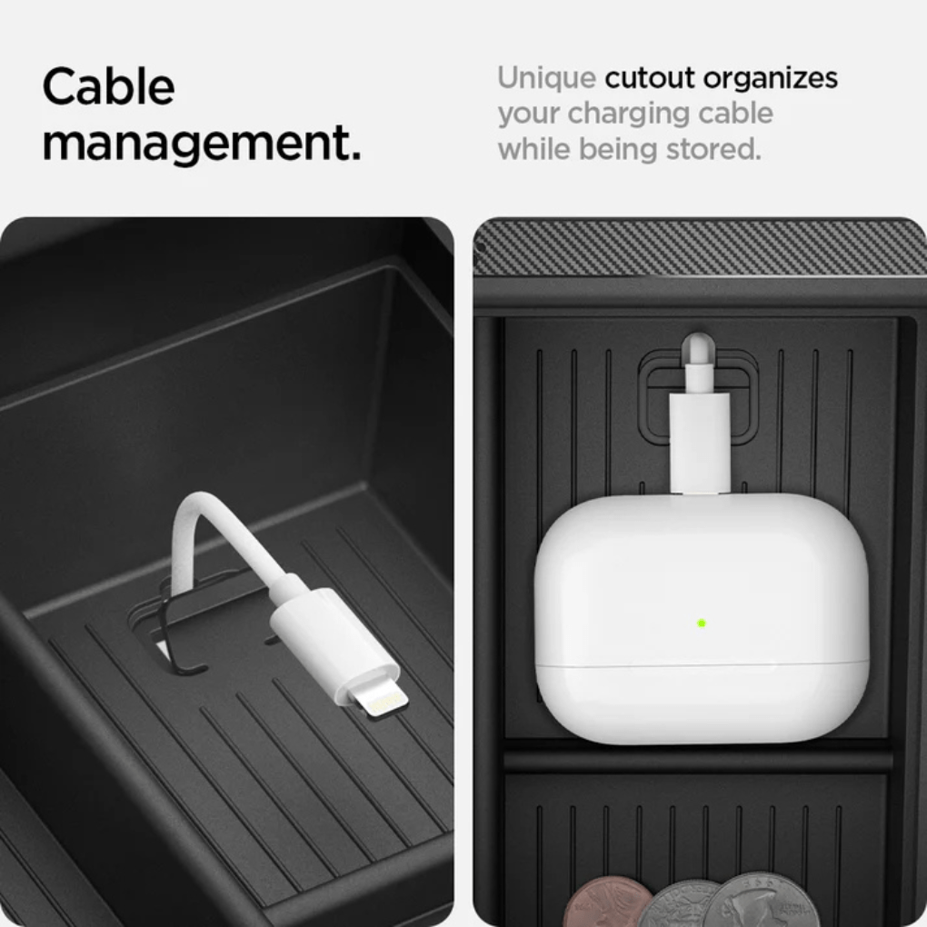 Tesla Console Organizer - Storage Compartment for Tesla Model 3/Y/S/X/Cybertruck - Zapped Co