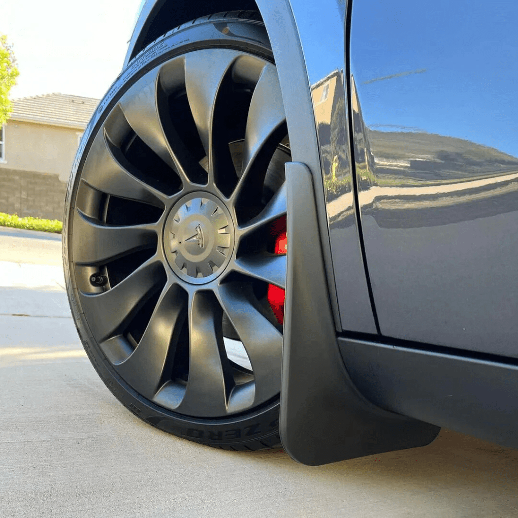 Tesla Mud Flaps – Custom Fit Splash Guards for Model 3, Y, S & X - Zapped Co