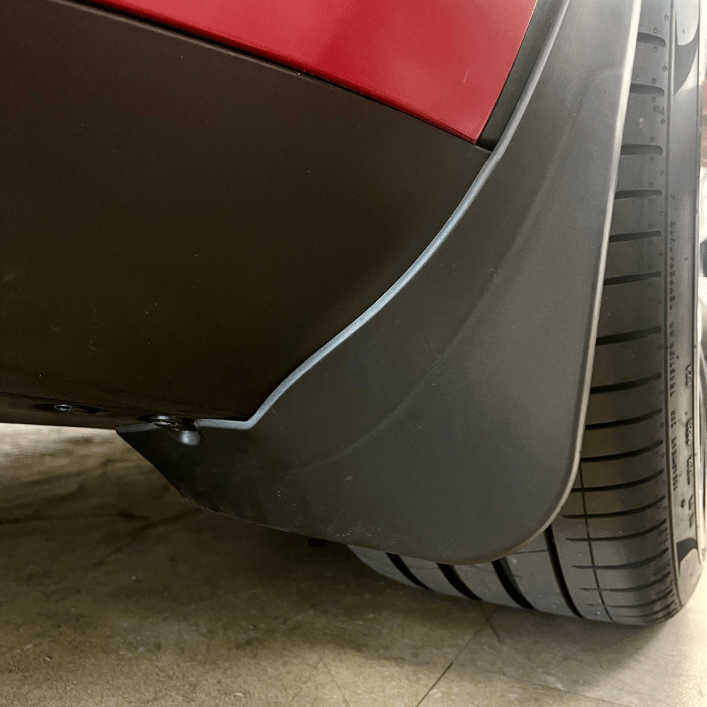 Tesla Mud Flaps – Custom Fit Splash Guards for Model 3/Y (2017 - 2023) - Zapped Co