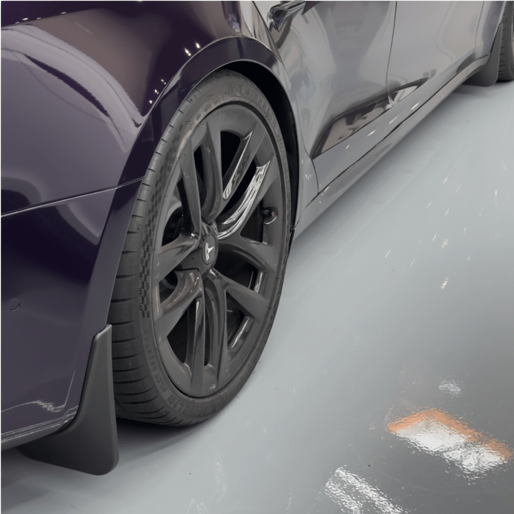 Tesla Mud Flaps – Custom Fit Splash Guards for Model S (2018 - 2024) - Zapped Co