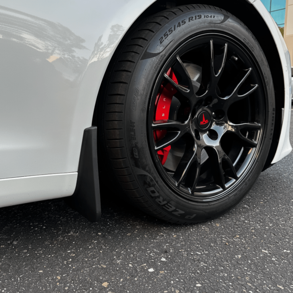 Tesla Mud Flaps – Custom Fit Splash Guards for Model S (2018 - 2024) - Zapped Co