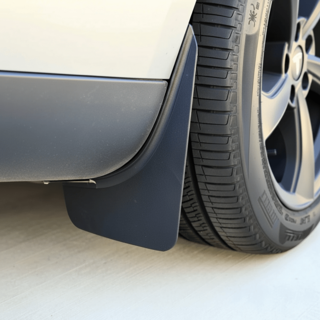 Tesla Mud Flaps – Custom Fit Splash Guards for Model Y Juniper - Zapped Co