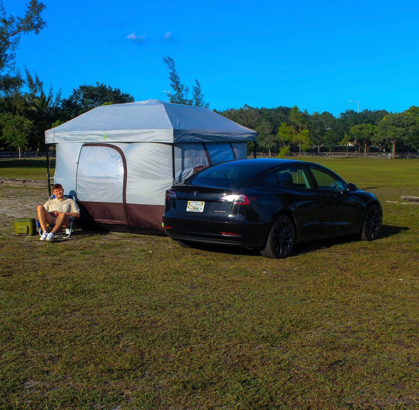 Tesla Tent – Climate - Controlled Camping Tent for Model 3 & Y - Zapped Co