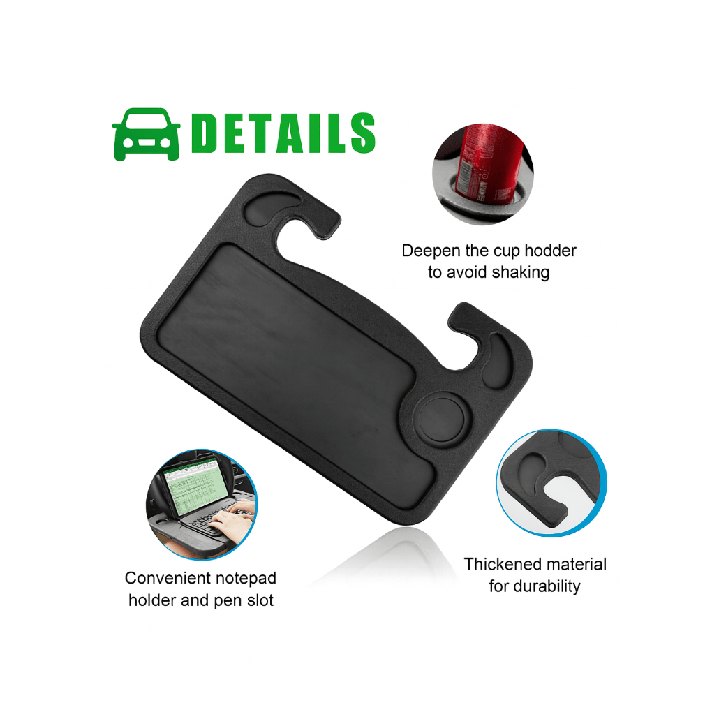 Tesla Travel Tray β Steering Wheel Desk for Work, Dining & Travel - Zapped Co