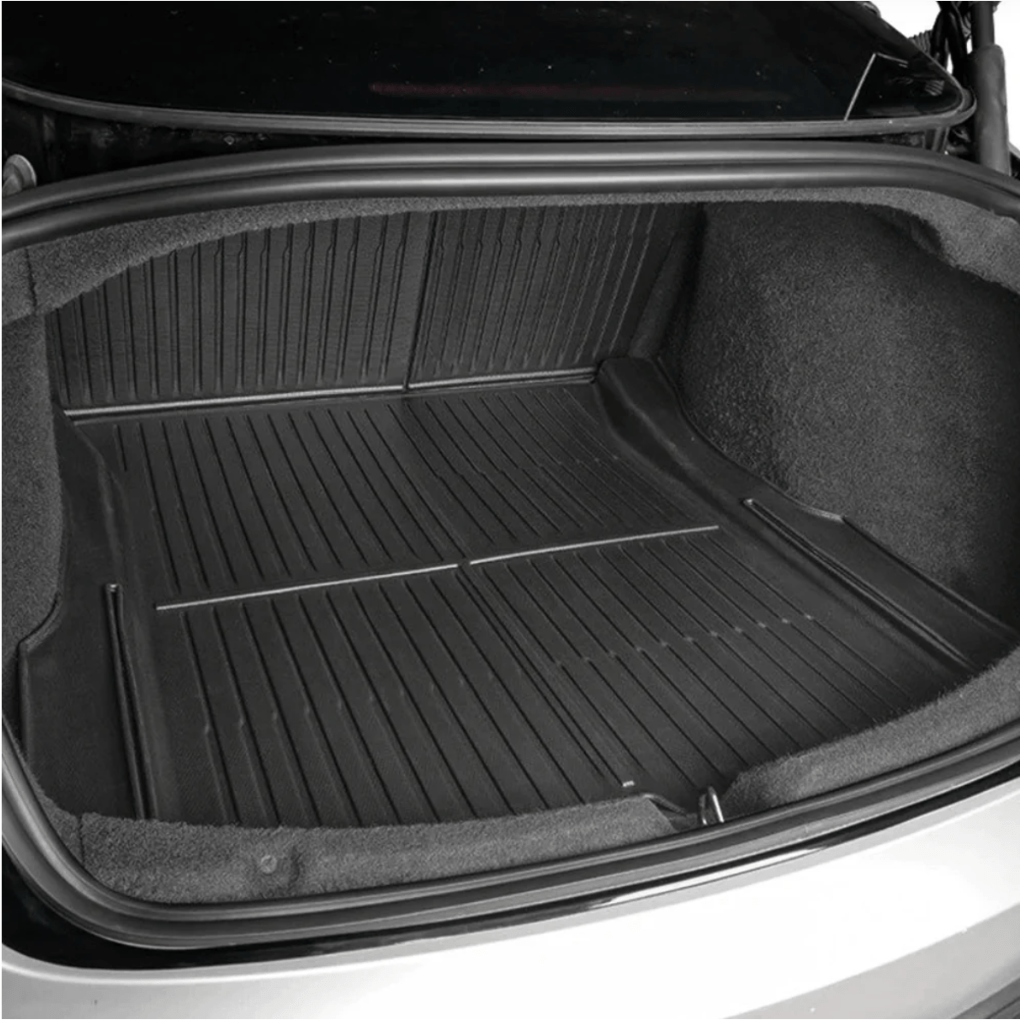 Trunk Mat Set with Backrest Mat – All - Weather Cargo Liners for Model 3 Highland - Zapped Co