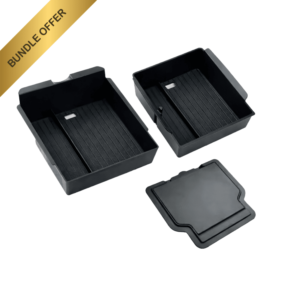3 - in - 1 Center Console Storage Bundle – for Tesla Model 3/Y (2024 - 2026) - Zapped Co