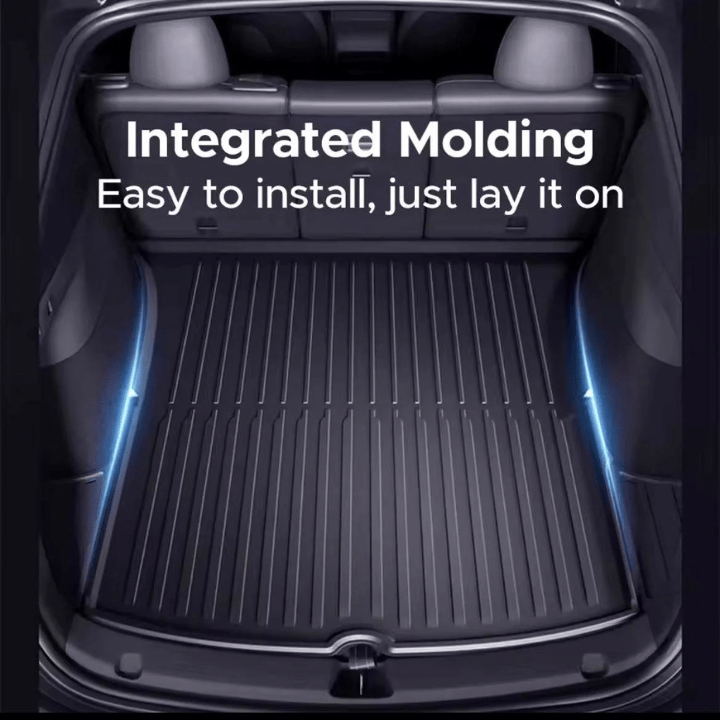 3 - in - 1 Tesla Trunk Mat Set – All - Weather Cargo Liners for Model 3 & Y - Zapped Co