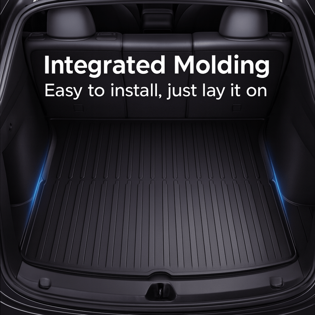 3 - in - 1 Tesla Trunk Mat Set – All - Weather Cargo Liners for Model Y/Juniper - Zapped Co