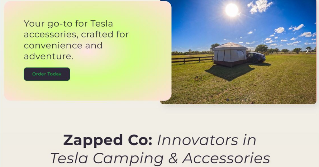 Zapped Co Labs – Smart Tech, Tesla Tents & Outdoor Innovations
