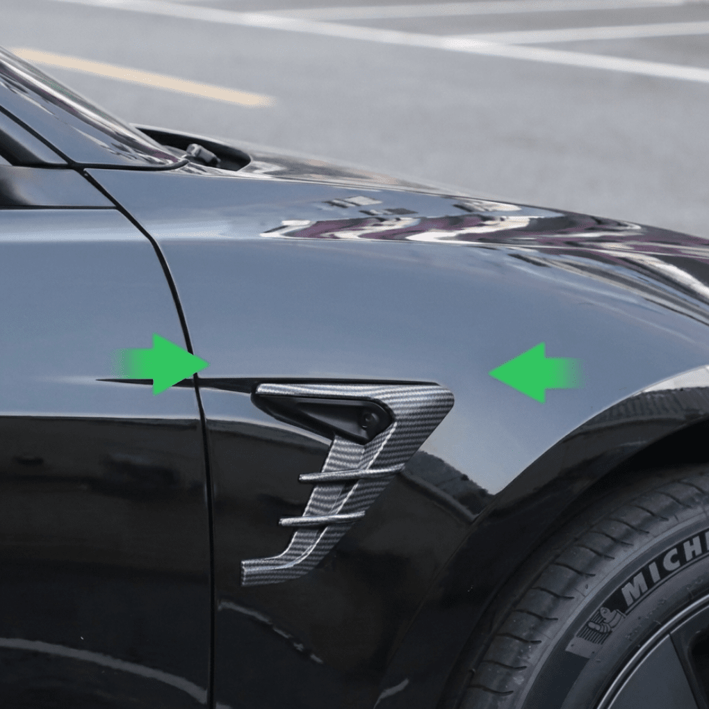 Aero Camera Cover Set – Custom Fit for Model 3/Y (2024 - 2026) - Zapped Co