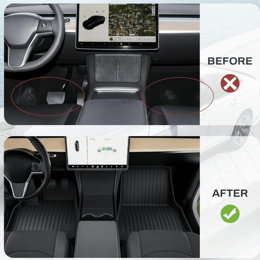 All - Weather Floor and Trunk Mat Set – for Model 3 (2017 - 2026) - Zapped Co