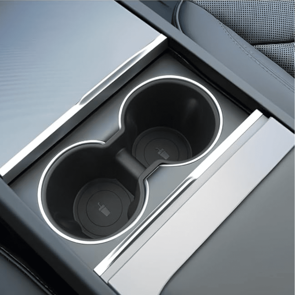 Anti - Shake Cup Holder Insert – for Tesla Model Y (2025 - 2026) - Zapped Co
