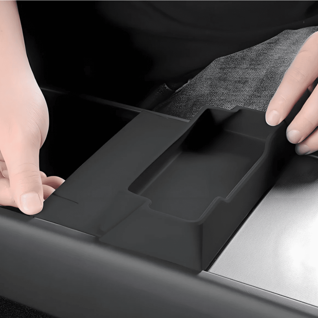 Armrest Sunglasses Tray – for Tesla Model 3/Y (2024 - 2026) - Zapped Co