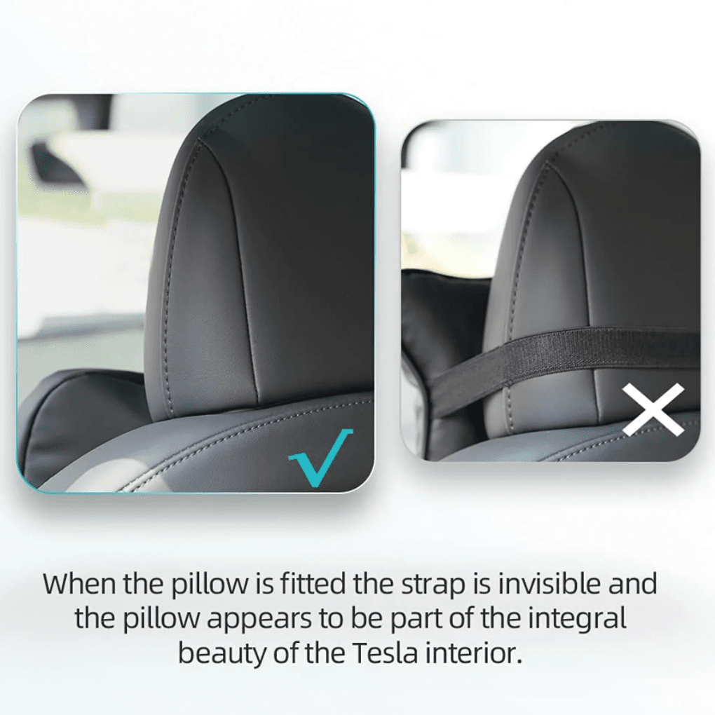Headrest Cushion Set – For Model 3/Y (2017 - 2026) - Zapped Co