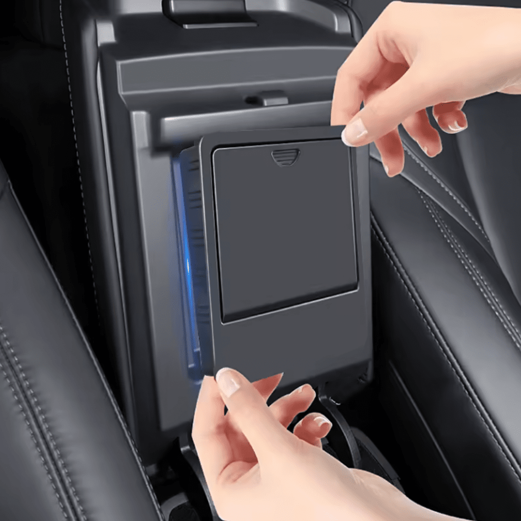 Hidden Armrest Storage Box – Tesla Model 3/Y (2017 - 2023) - Zapped Co