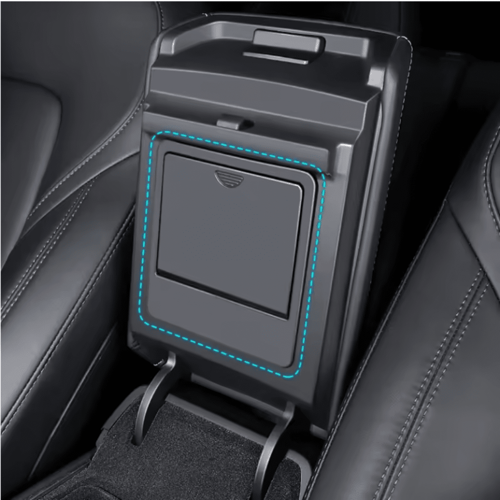 Hidden Armrest Storage Box – Tesla Model 3/Y (2017 - 2023) - Zapped Co