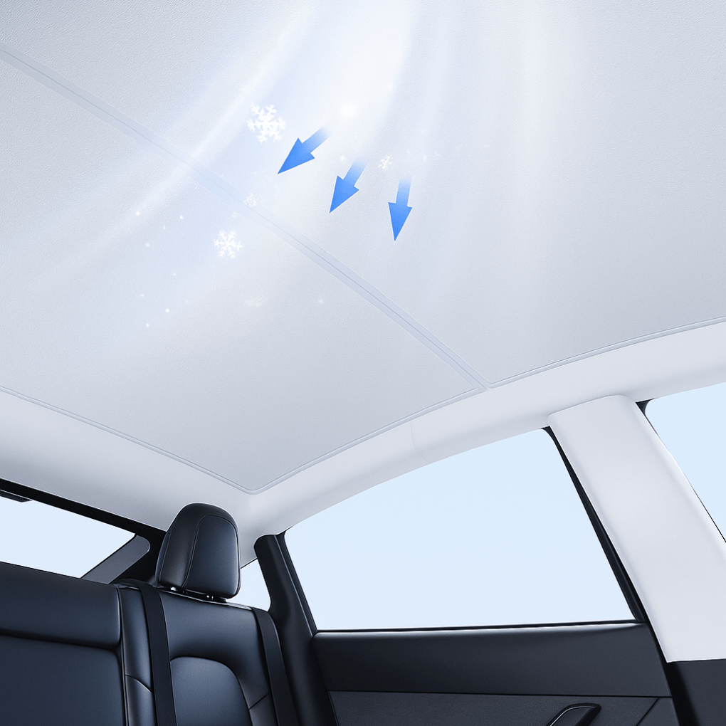 Sunroof Guard – Premium Sunroof Sunshade for Tesla Model 3/Y - Zapped Co